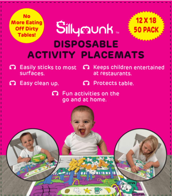 High Quality Fun Design Toddler Disposable Placemats set of 50