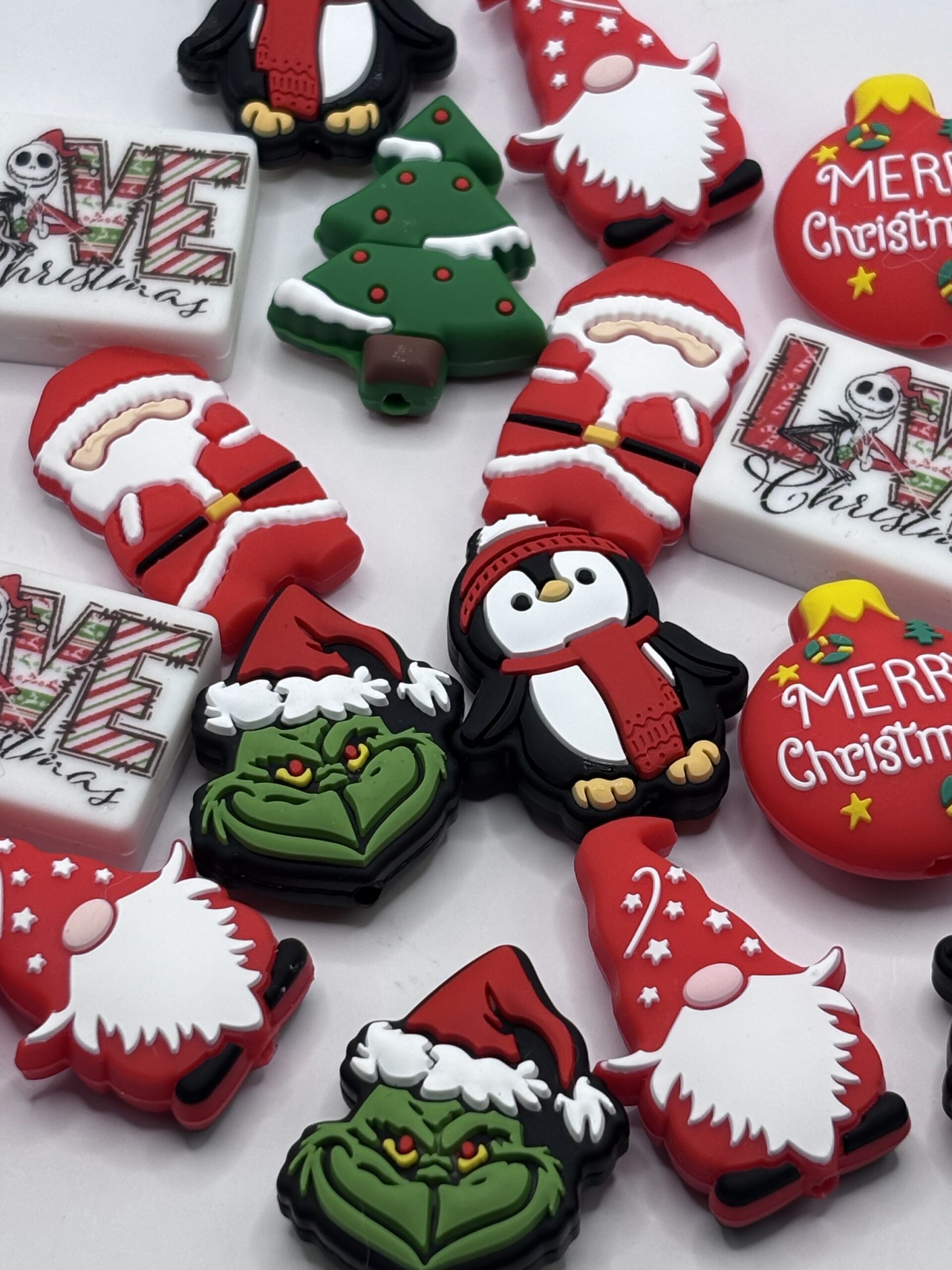 silicone Christmas beads