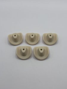 Silicone Creme Cowboy Hat Beads