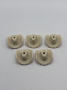 Silicone Creme Cowboy Hat Beads