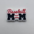 Silicone Baseball Mom Beads