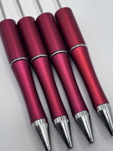 red beadable pens