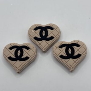 SILICONE CREME CC HEART BEADS