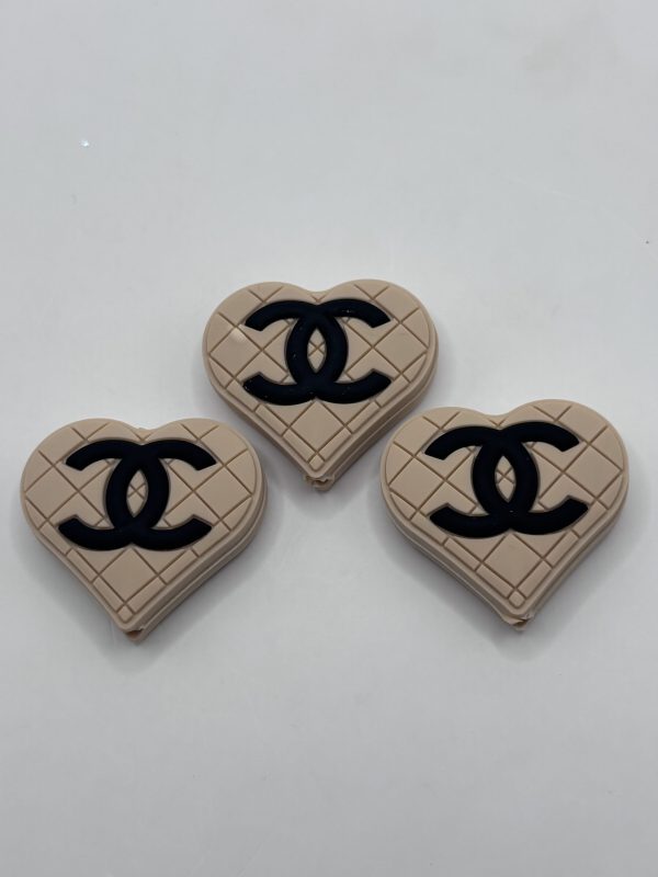 SILICONE CREME CC HEART BEADS