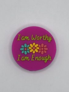 Silicone I am Enough Beads